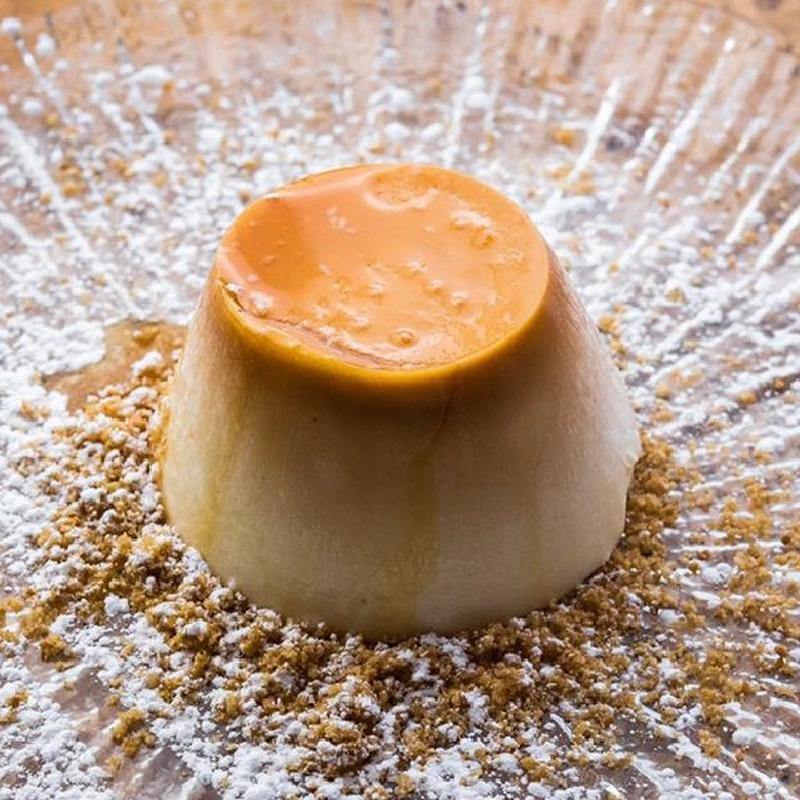 Flan cremoso de queso